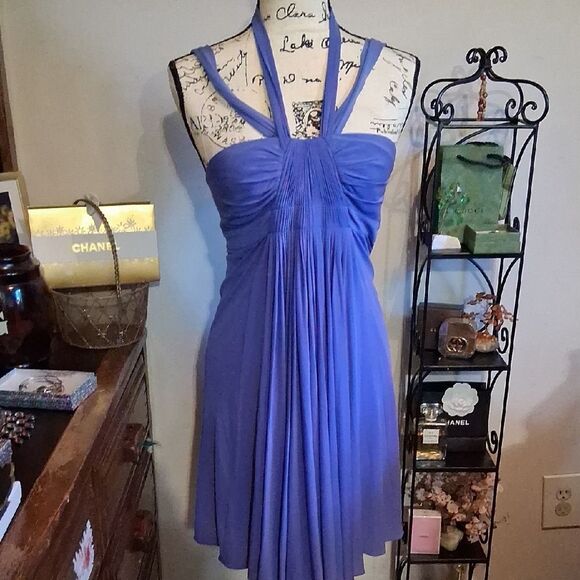 BCBGMaxAzria Purple Backless Dress - Picture 1 of 15